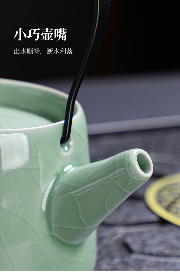 哥窑茶具套装功夫茶高档礼盒伴手礼批发陶瓷茶壶茶杯功夫家用全套 Geyao Tea Set, Kung Fu Tea Premium Gift Box, Souvenir, Wholesale, Ceramic Teapot and Cups, Complete Set for Home Kung Fu Tea Use