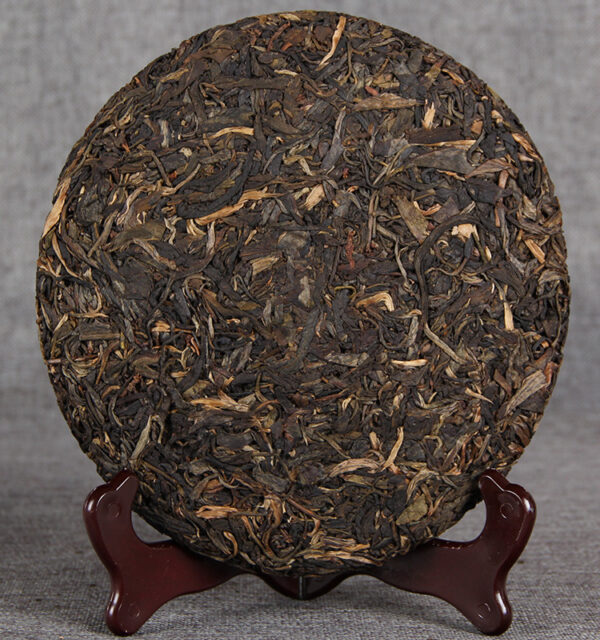 2009年陈年生茶 云南南糯山乔木七子圆茶 饼 357g 2009 Aged Raw Tea, Yunnan Nannuo Mountain Arbor Seven Sons Round Tea Cake, 357g