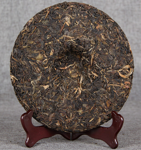 2009年陈年生茶 云南南糯山乔木七子圆茶 饼 357g 2009 Aged Raw Tea, Yunnan Nannuo Mountain Arbor Seven Sons Round Tea Cake, 357g