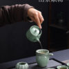 哥窑茶具套装功夫茶高档礼盒伴手礼批发陶瓷茶壶茶杯功夫家用全套 Geyao Tea Set, Kung Fu Tea Premium Gift Box, Souvenir, Wholesale, Ceramic Teapot and Cups, Complete Set for Home Kung Fu Tea Use