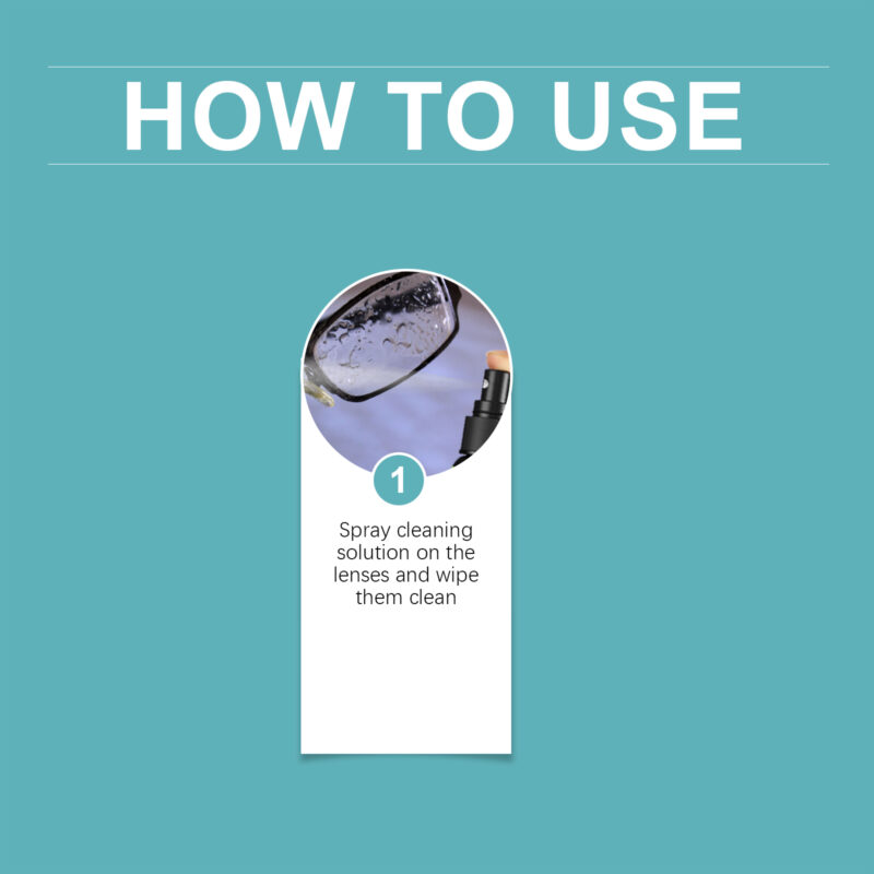 Jakehoe Lens Cleaning Spray Glasses Anti-Fogging Clear Vision Clean Lens Maintenance Portable Spray