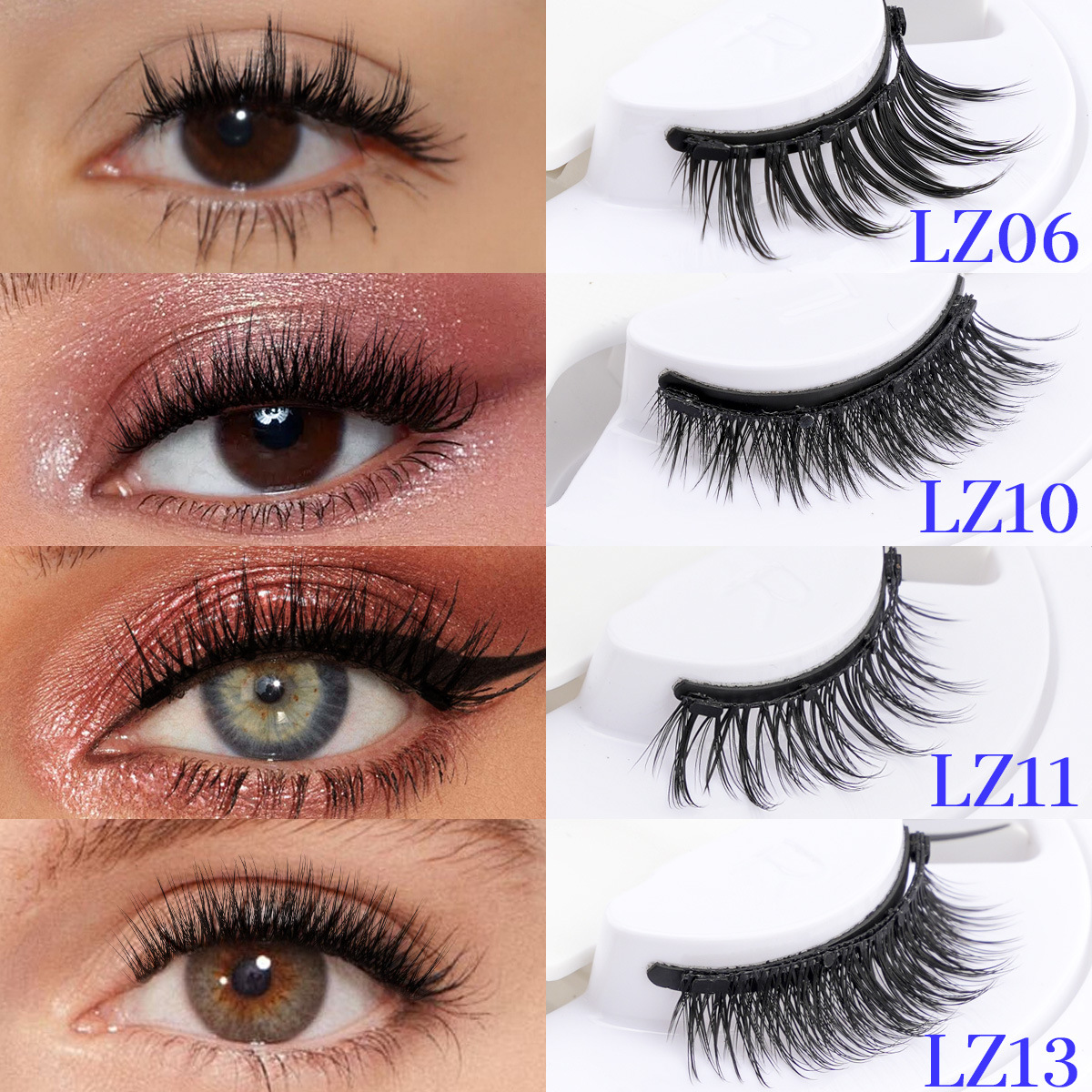 Waterproof Reusable Natural Thick No Glue Required Eyelashes | PayPal Accepted - Image 3