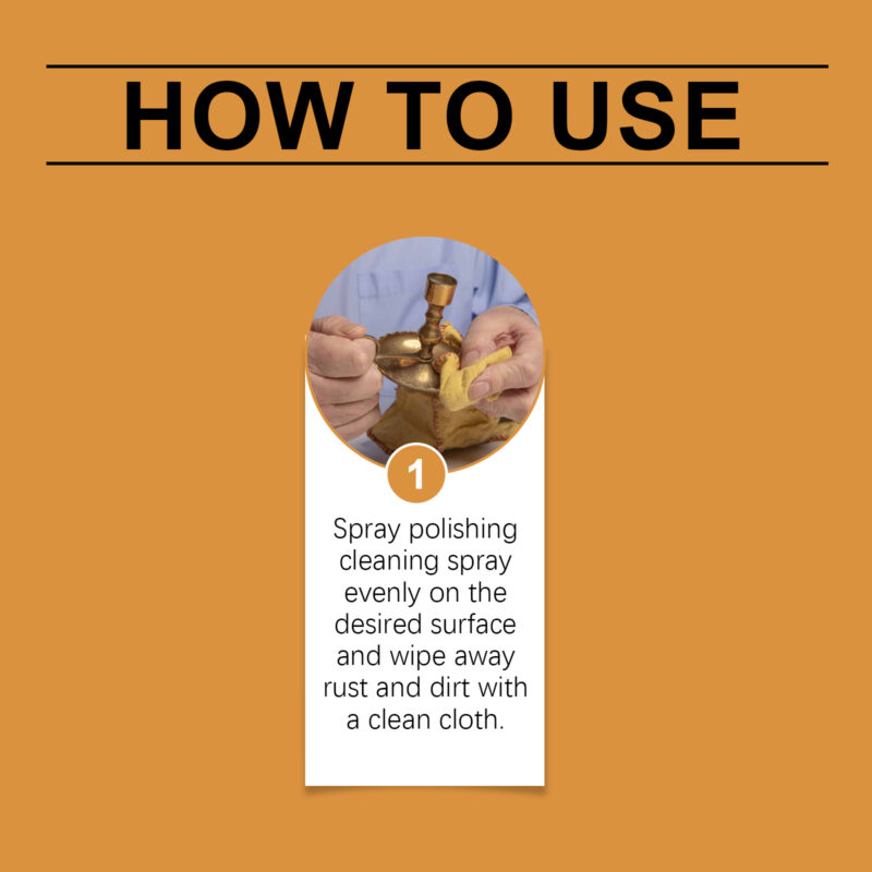 572276562 Jakehoe Brass Polishing Cleaning Spray Decontamination Polishing Bright Gentle Maintenance Brass Care Spray