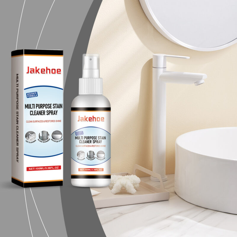 Jakehoe Household Stain Cleaning Spray Kitchen Bathroom Oil Removal Stain Removal Multi-Purpose Stain Cleaning Spray