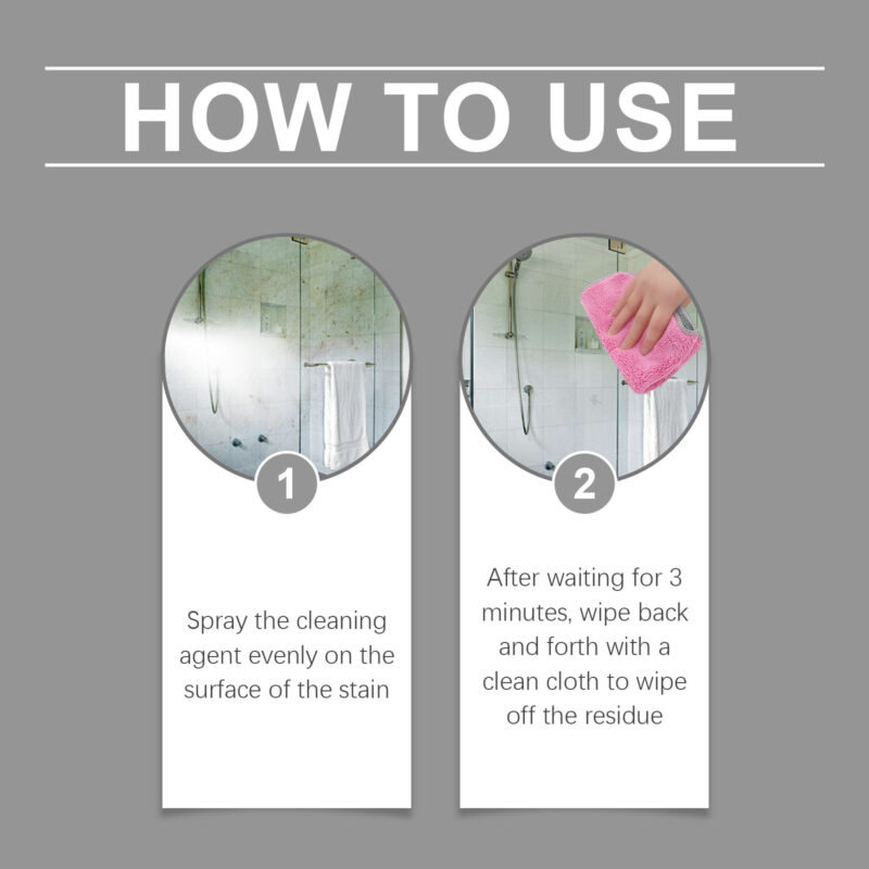 Jakehoe Household Stain Cleaning Spray Kitchen Bathroom Oil Removal Stain Removal Multi-Purpose Stain Cleaning Spray