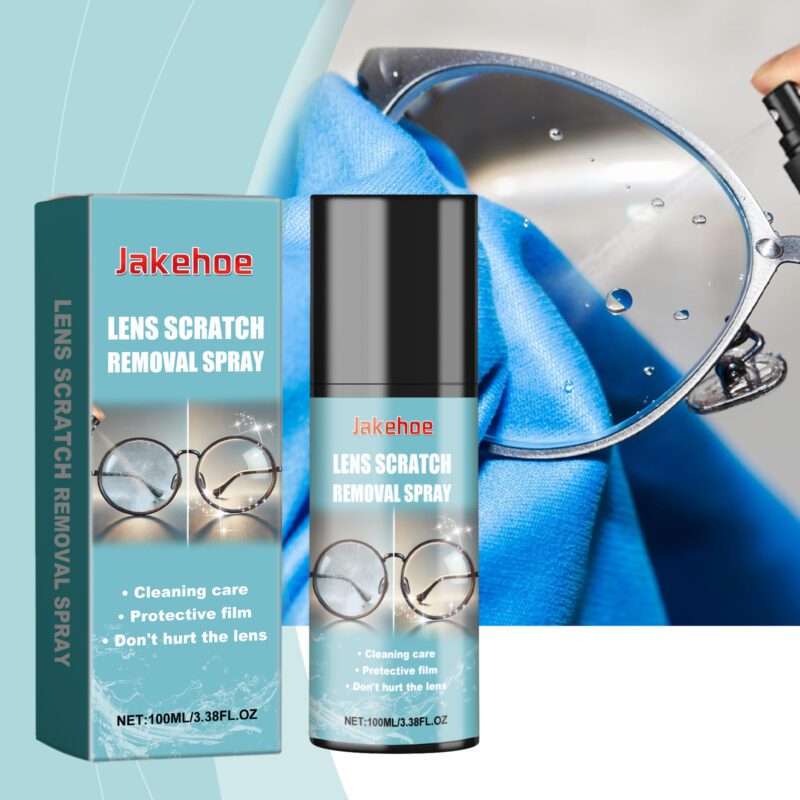 Jakehoe Lens Cleaning Spray Glasses Anti-Fogging Clear Vision Clean Lens Maintenance Portable Spray