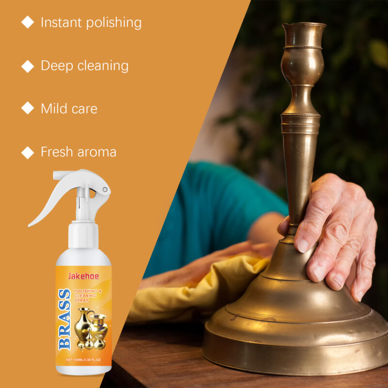 572276560 Jakehoe Brass Polishing Cleaning Spray Decontamination Polishing Bright Gentle Maintenance Brass Care Spray