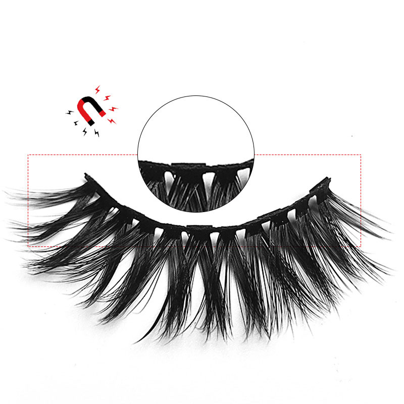 False Eyelashes Magnetic False Eyelashes 5 Pairs of Eyelashes 2 Liquid Eyeliner Sets Magnetic Natural - Image 3