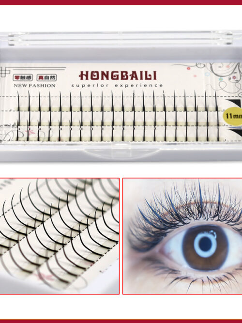 576363186 A-Type False Eyelashes Grafted Eyelashes Single Cluster Eyelashes Planting Hair